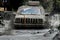 Jeep team race mud stuck