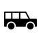 Jeep vector glyph flat icon
