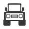 Jeep vehicle transport isolated icon