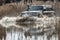 Jeep in water