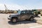 Jeep Wrangler is in service of the Israeli Army - IDF - on the Memorial Site near the Armored Corps Museum in Latrun, Israel