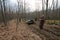 Jeeping in the forest. Krasnodarskiy Kray, Gelendzhik, Russia