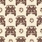 Jeeps seamless pattern design - vintage seamless texture with cars