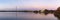 Jeffeerson Memorial and Washington Monument reflected on Tidal Basin.