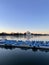 Jefferson Memorial During Sunrise with Paddle Boats in Front