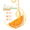 Jeju Island Orange Hallabong Vitamin Serum Moisture Skin Care Cosmetic.
