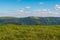 Jeleni hrbet, Bridlicna and Pecny hills from Mravanecnik hill summit in Jeseniky mountains in Czech republic