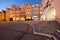 Jelenia Gora Old Town Houses at Night