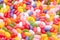 Jelly beans multi colored backdrop or background