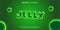 jelly fluffy slime green light cartoon style editable text effect
