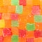 Jelly fruit candies background