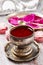 Jelly made of edible rose (rosa rugosa) petals