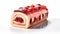 Jelly Roll Slice On White Background