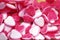 Jelly sweets candy pink white heart shape