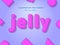 Jelly text effect editable for illustrator