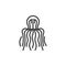 Jellyfish animal line icon