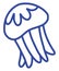 Jellyfish blue, icon