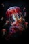 A jellyfish glowing,Generative ai image