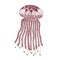 Jellyfish in zentangle style