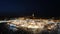 Jemaa el-Fnaa square at night and market place in Marrakesh