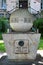 Jena, Germany - May 26, 2023: Monument to physicist and optical scientist Ernst Abbe in front of Jena University displays his