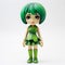 Jennifer: A High Detailed Vinyl Toy With Green Hair