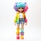 Jennifer: A Rainbow-colored Otaku Doll With Vinyl Toy Aesthetics