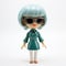 Jennifer: A Shiny Vinyl Toy With Green Hair And Sunglasses
