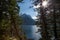 Jenny Lake with Mountains and Sunshine