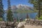 Jenny lake and the Tetons mountain range lookout