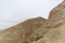 Jericho, Israel. - February 16.2017. View of the Mountain of Temptation and the Convent of Temptation in Jericho.