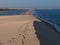 Jericoacoara Beach seen from the dune top