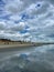 Jericoacoara, Brazil, beach, sand, reflections, clouds, sky, sea, South America, Praia da Malhada, relaxing