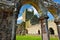 Jerpoint Abbey, a ruined Cistercian abbey, located near Thomastown, County Kilkenny, Ireland.