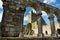 Jerpoint Abbey, a ruined Cistercian abbey, located near Thomastown, County Kilkenny, Ireland.