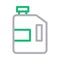 Jerry can food cream pack vector   color line icon