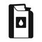 Jerrycan oil black simple icon