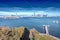 Jersey City and Manhattan as seen from Statue of Liberty