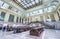 JERSEY CITY - OCTOBER 20, 2015: Interior of Hoboken train station. PATH trains provide 24-hour service on three routes