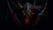 Jersey Devil: Dark Demon Head On Black Background