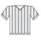 Jersey referee american football outline