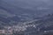 Jerte valley from Tornavacas viewpoint. Cherry blossom. Rural Sp