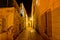 Jerusalem Alley at night