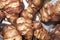 Jerusalem artichokes closeup