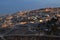 Jerusalem at dusk, night view of city hillside, Israel