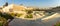 Jerusalem-israel. 30-10-2020. Panoramic image of the archeological garden near the Western Wall,