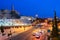 JERUSALEM, ISRAEL - APRIL 2017: Tower of David and evening street at Jerusalem Old City, Israel.