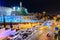 JERUSALEM, ISRAEL - APRIL 2017: Tower of David and evening street at Jerusalem Old City, Israel.