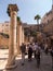 JERUSALEM,ISRAEL - JULI 13, 2015: Cardo Maximus, Roman Pillars .