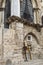 Jerusalem, Israel - two woden crosses standing near by church